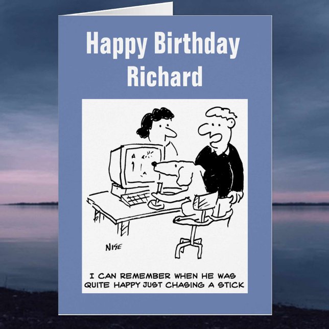 Cartão Cachorro está tocando em um computador (Criador carregado)