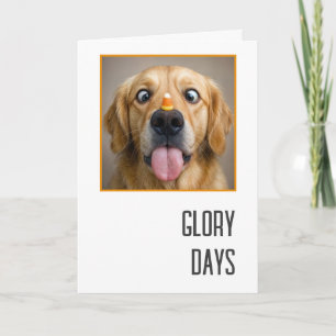 Cartão Cachorro Golden Retriever de Aniversário Com Candy