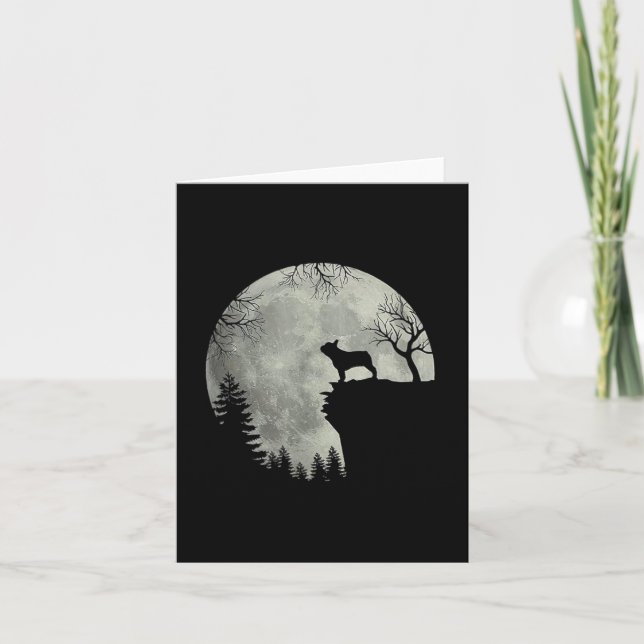 Cartão Cachorro-Grande Francês E Costume De Halloween De  (Frente)