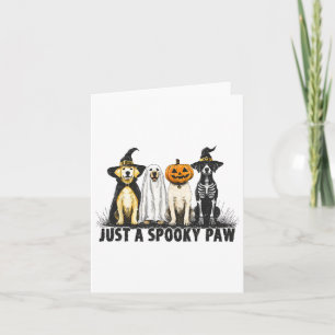 Cartão Cachorro Halloween Lover Apenas Um Truque De Retrô