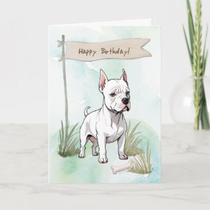 Cartão Cachorro Italiano Criado Sob Sinal De Aniversário