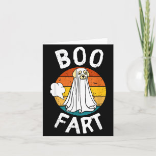 Cartão Cachorro Labrador Fart Boo Engraçado Fofo Fantasma