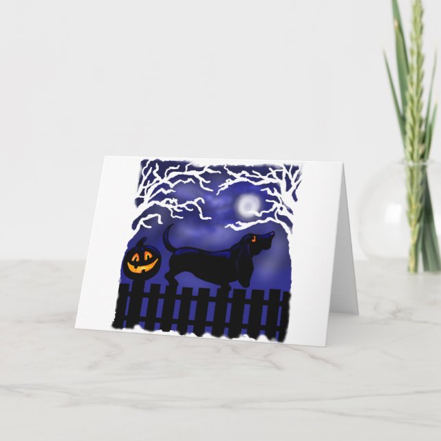 Cartão Cachorro Lunar (Frente)