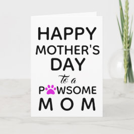 Cartão Cachorro Mãe do Dia de as mães Cachorro