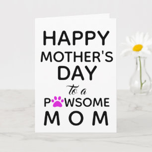 Cartão Cachorro Mãe do Dia de as mães Cachorro