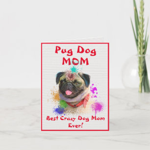 Cartão Cachorro Mãe Personalizado Melhor Dama de Cachorro