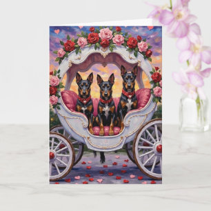 Cartão Cachorro Malinois Belga Dia dos Namorados