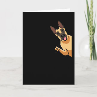 Cartão Cachorro Malinois Cachorro Belga