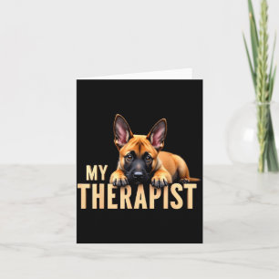 Cartão Cachorro Malinois Engraçado Meu Melhor Pastor Belg