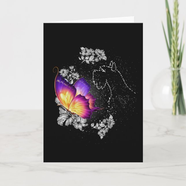 Cartão Cachorro Miniature Schnauzer No Céu Memorial De Ca (Frente)