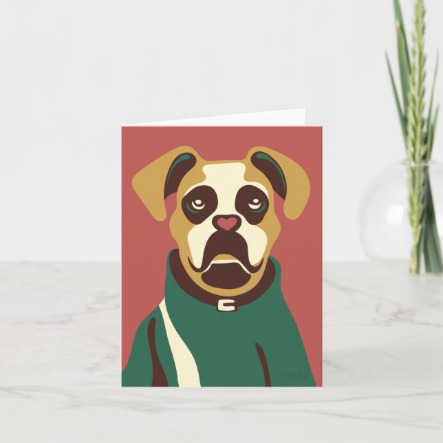 Cartão Cachorro nº 001 de Phillip Clark ・ PerfectlyHank.c (Frente)