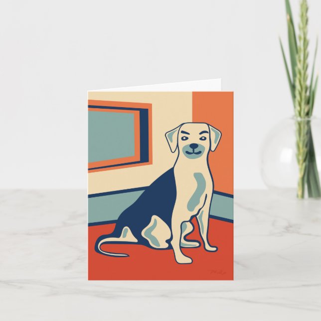 Cartão Cachorro nº 004 de Phillip Clark ・ PerfectlyHank.c (Frente)