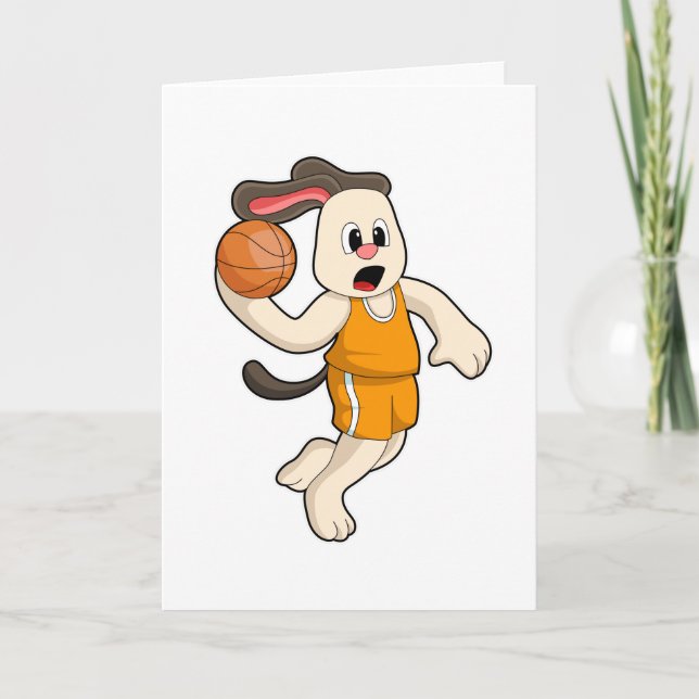Cartão Cachorro no Esporte Basquetebol (Frente)