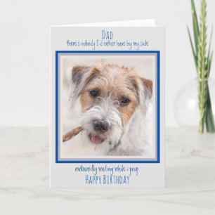 Cartão Cachorro Pai Feliz Aniversário Engraçado Cachorr