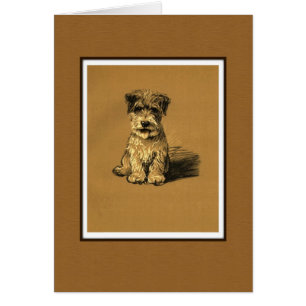 Cartão Cachorro Pequeno Terrier