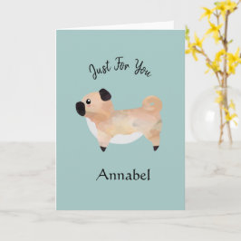 Cartão Cachorro Precioso Personalizado