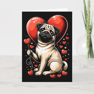 Cartão Cachorro Pug Dia dos Namorados Dono de Cachorro 1