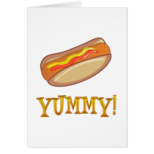 Cartão Cachorro quente (Frente)