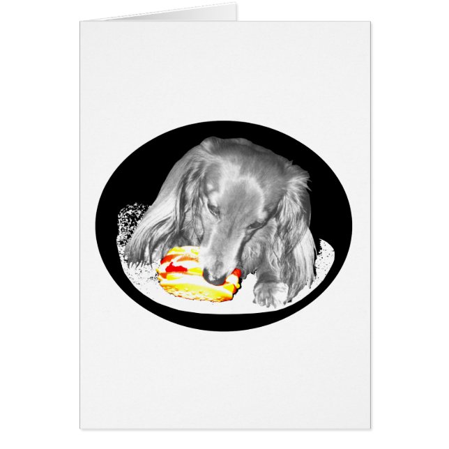 Cartão Cachorro Quente Ataca Cheeseburger, Notícias Às On (Frente)