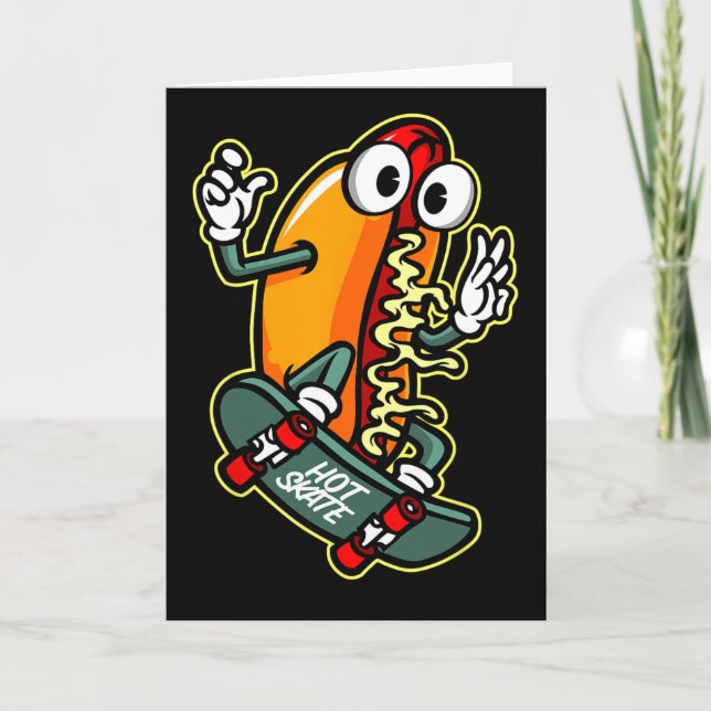 Cartão Cachorro Quente de Skate (Frente)