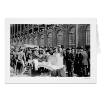 Cartão Cachorro Quente Ebbets Stand Baseball 1920