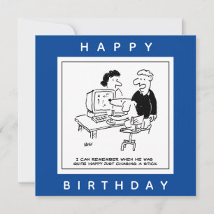 Cartão Cachorro Reproduzindo um Cartoon de Jogos de Compu