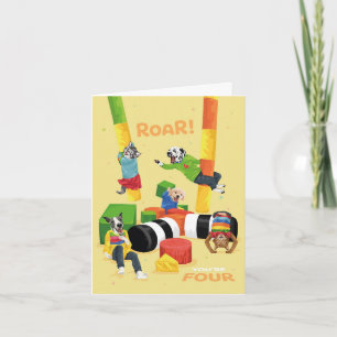 Cartão Cachorro Suave Roar Você é Quatro