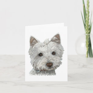 Cartão Cachorro Westie