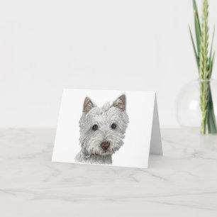 Cartão Cachorro Westie