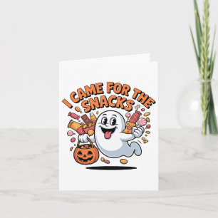 Cartão Cachorros de Halloween Ghost Engraçados Doces