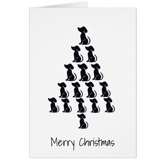 Cartão Cachorros de Natal (Frente)