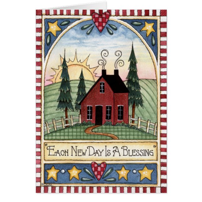 Cartão Cada dia novo (Frente)