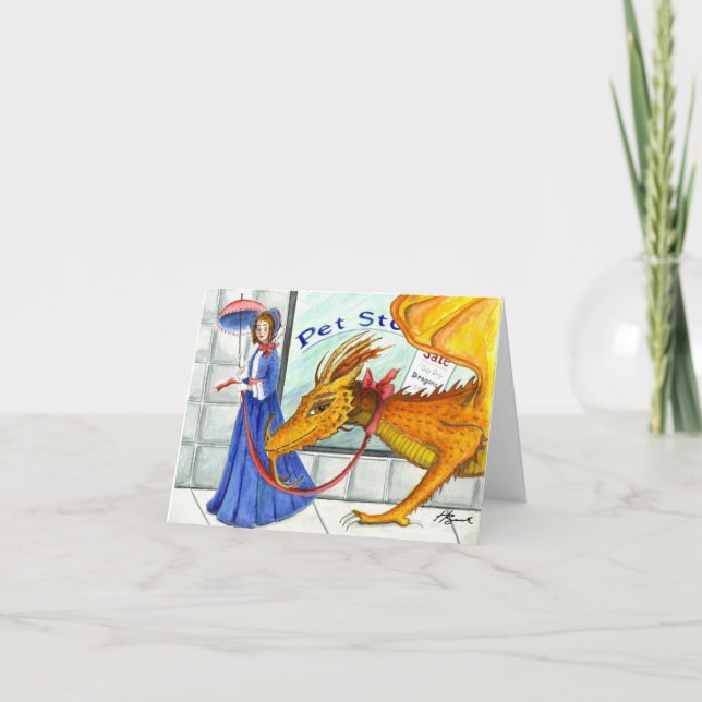 Cartão Cada Senhora precisa de um Dragão (Frente)