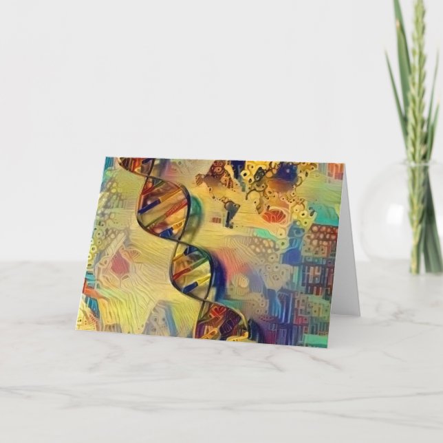 Cartão cadeia de DNA (Frente)