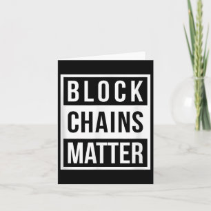 Cartão Cadeias de Bloqueio - Engraçada Oferta Criptográfi