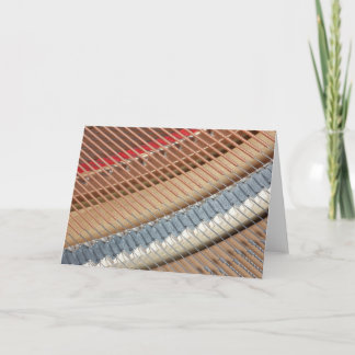 Cartão Cadeias de Piano - Placa de Nota de Vazio