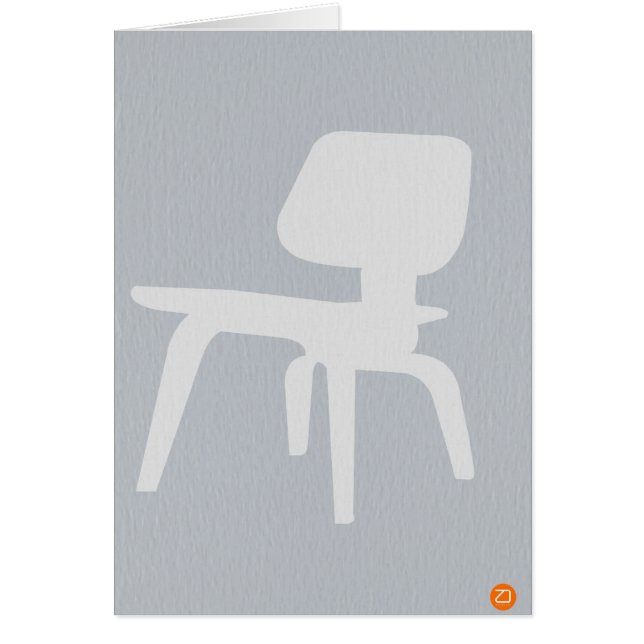 Cartão Cadeira da madeira compensada de Eames (Frente)