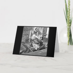 Cartão Cadeira-Moeda de um centavo dos Todd-Barbeiros de