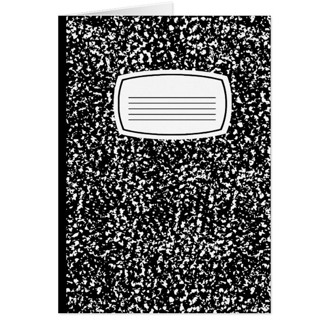 Cartão caderno de composição (Frente)