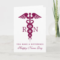 Caduceu de Enfermeira Vermelho Símbolo Médico