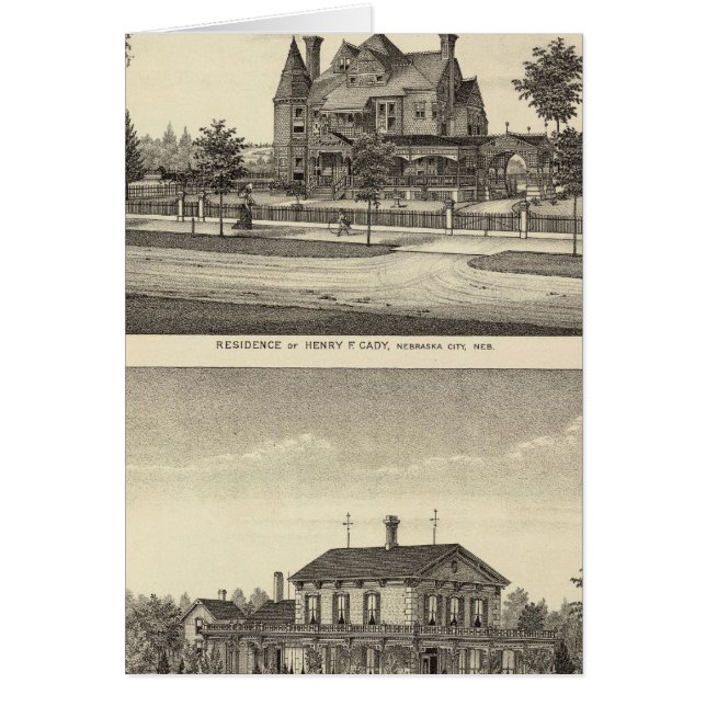 Cartão Cady e Kilpatrick, Nebraska (Frente)