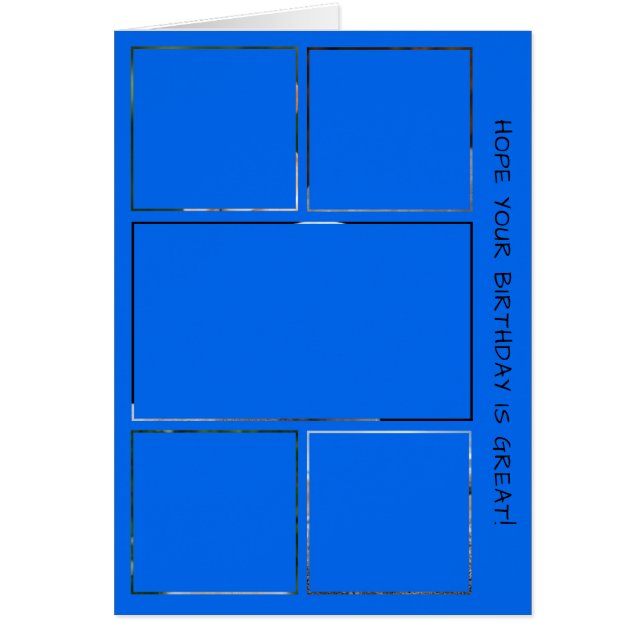 Cartão Cães Bons Foto Colagem de Aniversário (Frente)