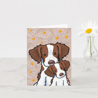 Cartão Cães Brittany
