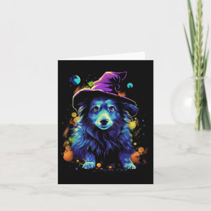 Cartão Cães de Halloween Westi Caminhada de Cães de Hallo
