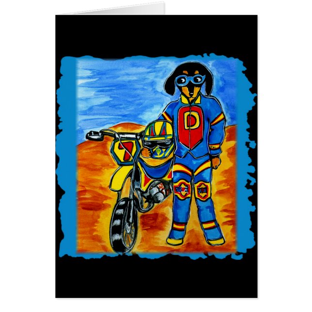 Cartão Cães de Surfer & Biker (Frente)