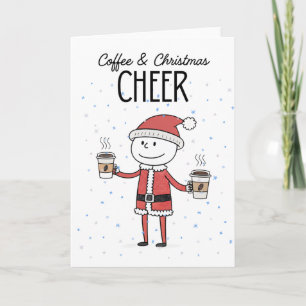 Cartão Café & Alegria de Natal 