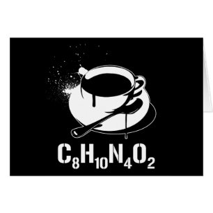Cartão Café C8H10N4O2