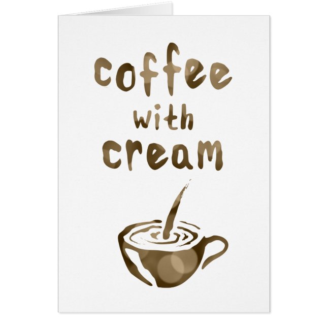 Cartão café com creme (Frente)