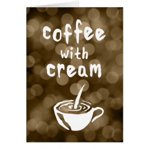 Cartão café com creme