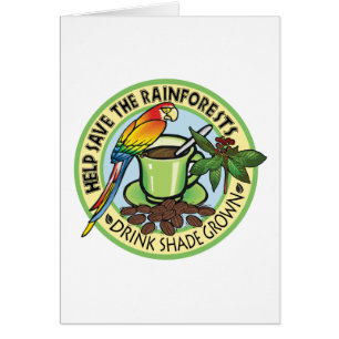 Cartão Café Crescido Sombra